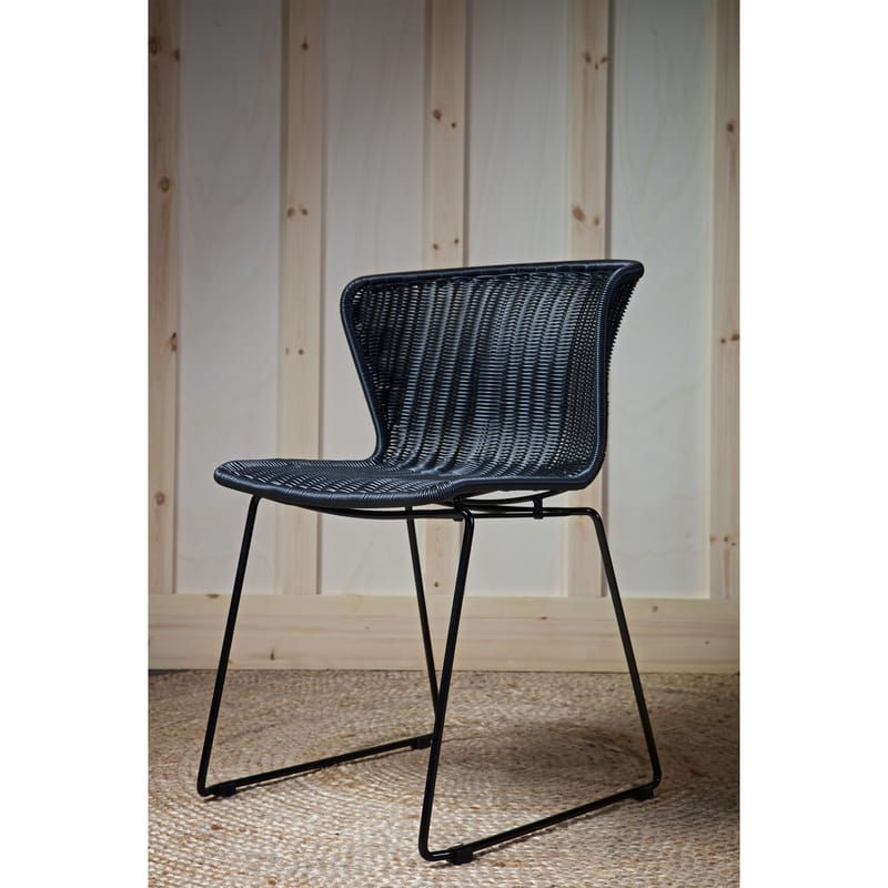 Spisebordsstol Wings 2-pak udendørs - Sort - Møbler - Stole & lænestole - Spisebordsstole & køkkenstole