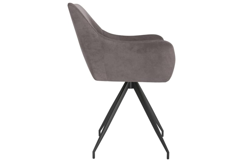 spisebordsstole 2 stk. fløjl lysegrå - Grå - Spisebordsstole & køkkenstole - Armstole