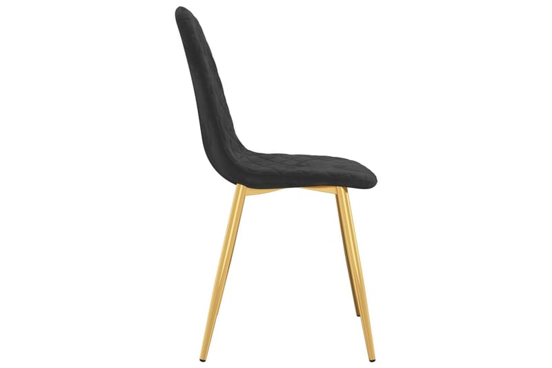 spisebordsstole 2 stk. fløjl sort - Hvid - Spisebordsstole & køkkenstole - Armstole