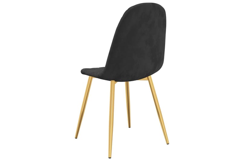 spisebordsstole 2 stk. fløjl sort - Hvid - Spisebordsstole & køkkenstole - Armstole
