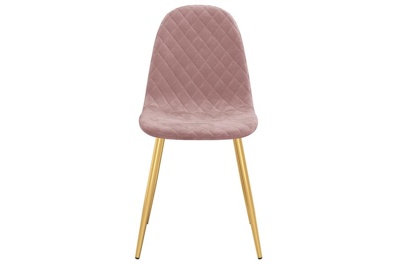 spisebordsstole 2 stk. fløjl pink - Hvid - Spisebordsstole & køkkenstole - Armstole