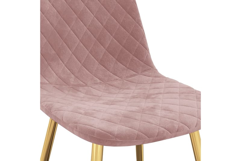 spisebordsstole 2 stk. fløjl pink - Hvid - Spisebordsstole & køkkenstole - Armstole