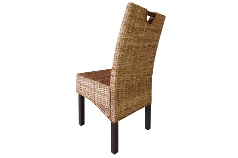 Spisebordsstole 2 Stk. Kubu-Rattan Mangotræ - Brun - Spisebordsstole & køkkenstole - Armstole