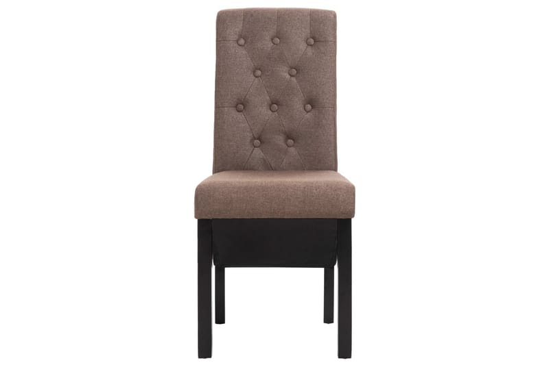 Spisebordsstole 2 Stk. Stof Brun - Brun - Spisebordsstole & køkkenstole - Armstole