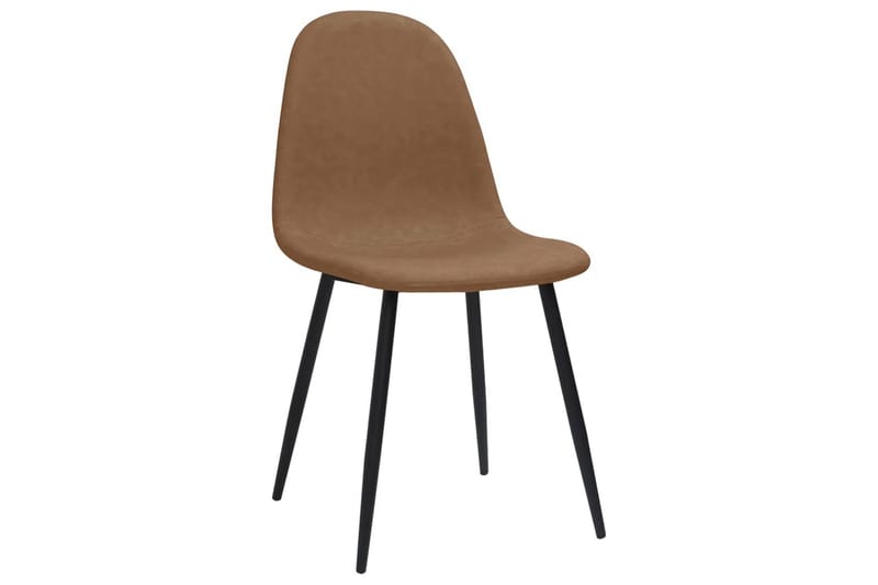 spisebordsstole 4 stk. 45x54,5x87 cm kunstlæder mørkebrun - Spisebordsstole & køkkenstole