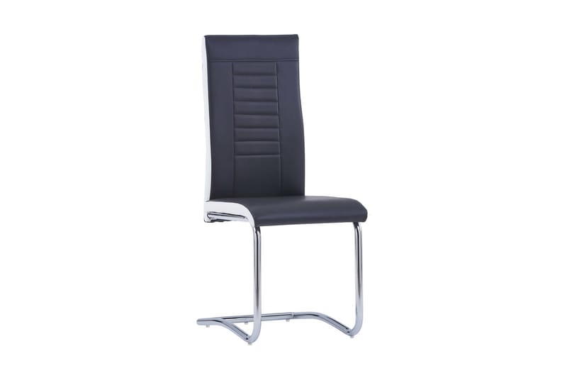 spisebordsstole 4 stk. kunstlæder sort - Spisebordsstole & køkkenstole - Armstole