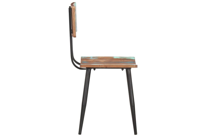 Spisebordsstole 4 Stk. Massivt Genbrugstræ - Spisebordsstole & køkkenstole - Armstole