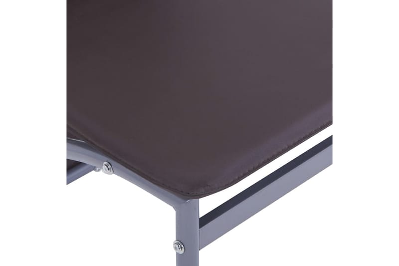 spisebordsstole 6 stk. kunstlæder brun - Brun - Spisebordsstole & køkkenstole - Armstole