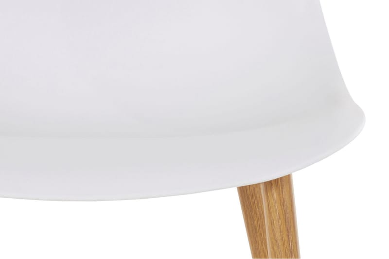 Abia spisebordsstol Plast 4 stk. - hvid - Møbler - Stole & lænestole - Spisebordsstole & køkkenstole