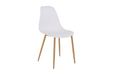Abia spisebordsstol Plast 2 stk. - hvid - Møbler - Stole & lænestole - Spisebordsstole & køkkenstole