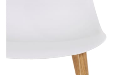 Abia spisebordsstol Plast 2 stk. - hvid - Møbler - Stole & lænestole - Spisebordsstole & køkkenstole