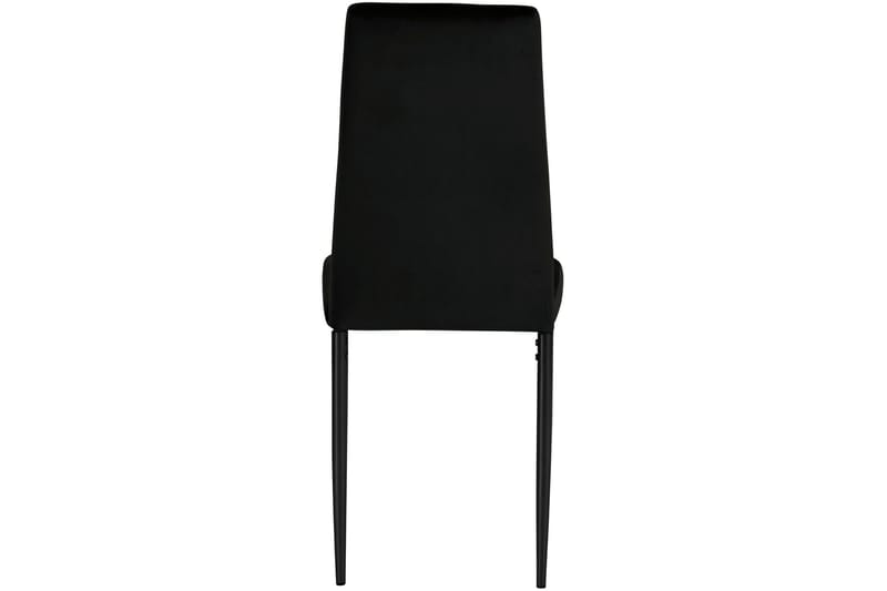 Aggarp Spisebordsstol 2 stk - Velour/Sort - Spisebordsstole & køkkenstole