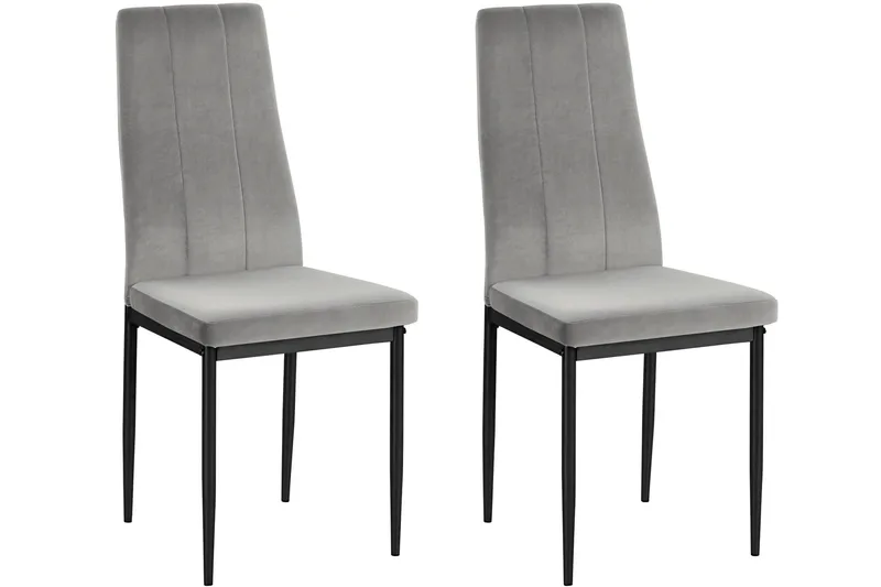 Aggarp Spisebordsstol, Velour/Grå