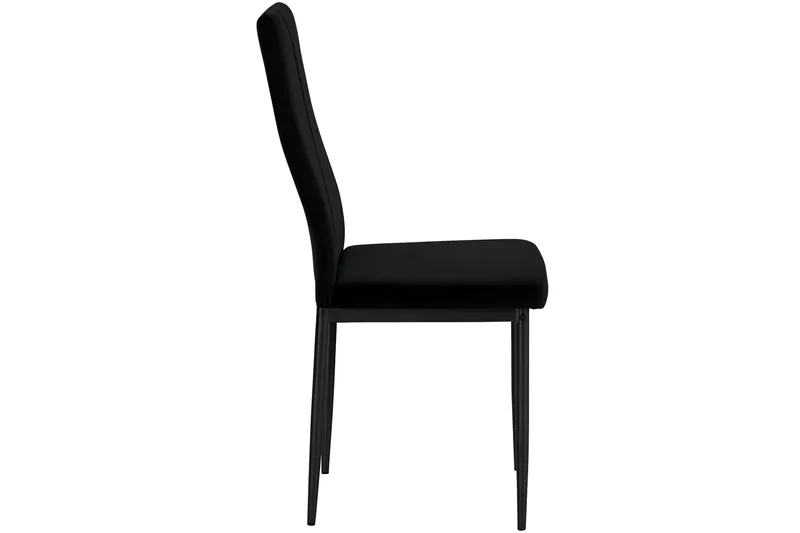 Aggarp Spisebordsstol - Velvet/Sort - Møbler - Stole & lænestole - Spisebordsstole & køkkenstole