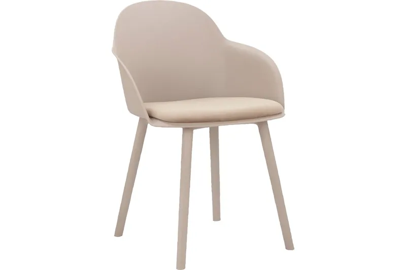 Aimee Karmstol Beige - Møbler - Stole & lænestole - Spisebordsstole & køkkenstole