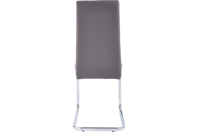 Aleia spisebordsstol kunstlæder 4 stk. - Brun/Krom - Spisebordsstole & køkkenstole