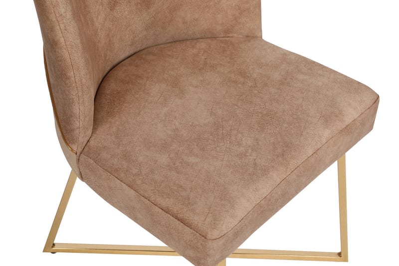 Alsacia Spisebordsstol 4 stk - Guld/Brun - Møbler - Stole & lænestole - Spisebordsstole & køkkenstole