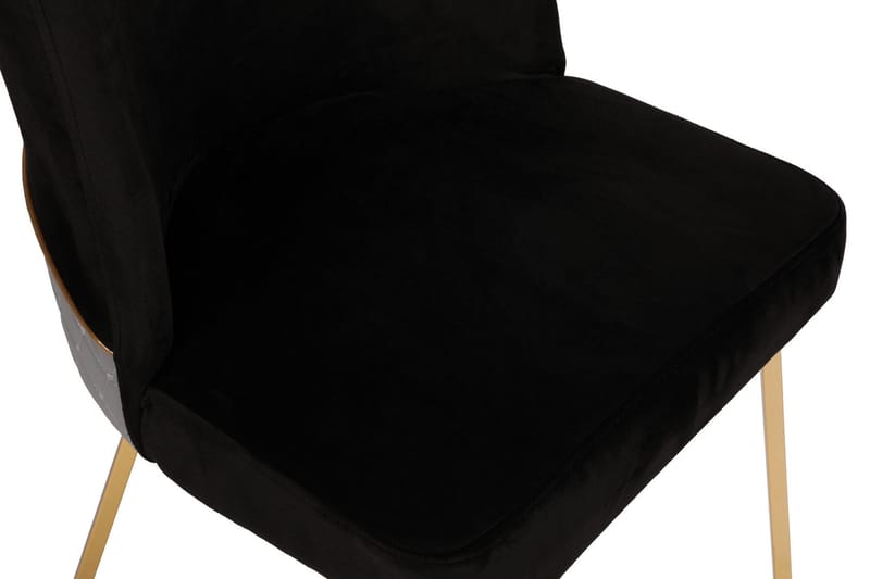 Alsacia Spisebordsstol 4 stk - Sort/Guld - Møbler - Stole & lænestole - Spisebordsstole & køkkenstole