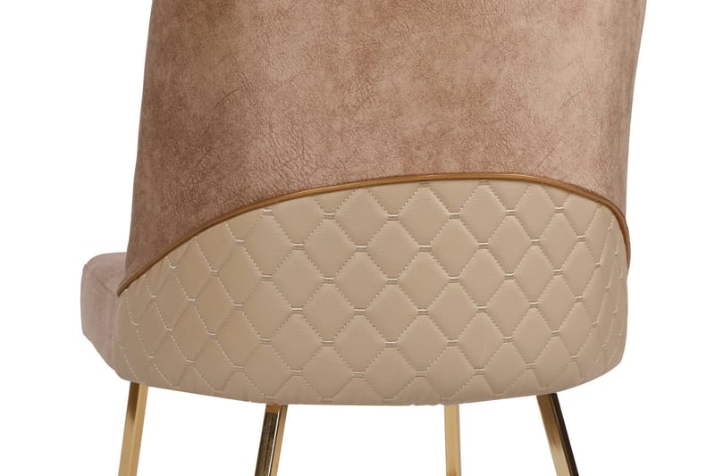 Alsacia Spisebordsstol - Guld/Brun - Møbler - Stole & lænestole - Spisebordsstole & køkkenstole