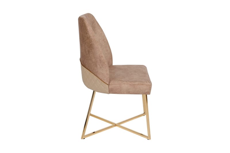 Alsacia Spisebordsstol - Guld/Brun - Møbler - Stole & lænestole - Spisebordsstole & køkkenstole