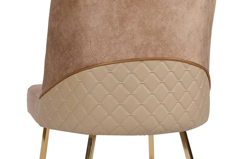 Alsacia Spisebordsstol - Guld/Brun - Møbler - Stole & lænestole - Spisebordsstole & køkkenstole