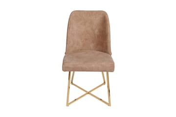 Alsacia Spisebordsstol i Fløjl - Sandbeige - Møbler - Stole & lænestole - Spisebordsstole & køkkenstole