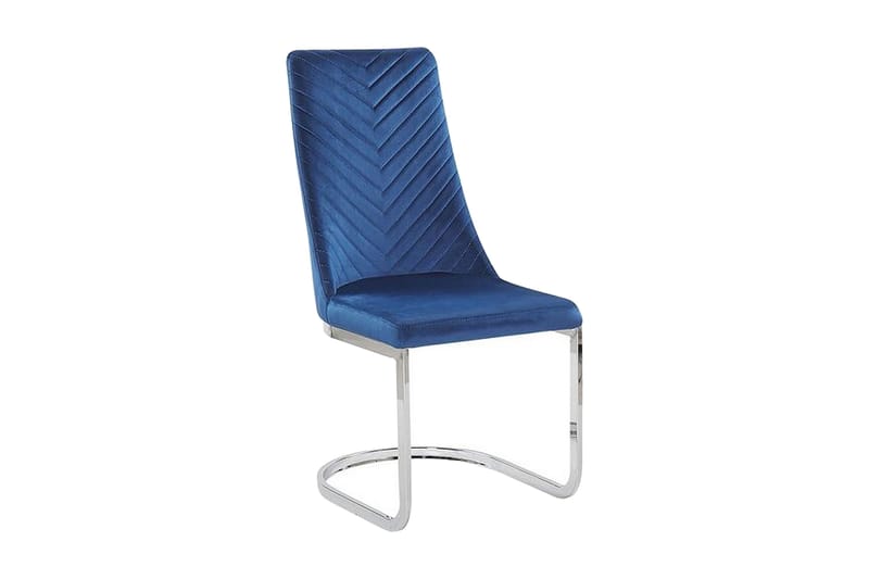 Altoona Spisebordsstol 2stk, Velour/Marineblå