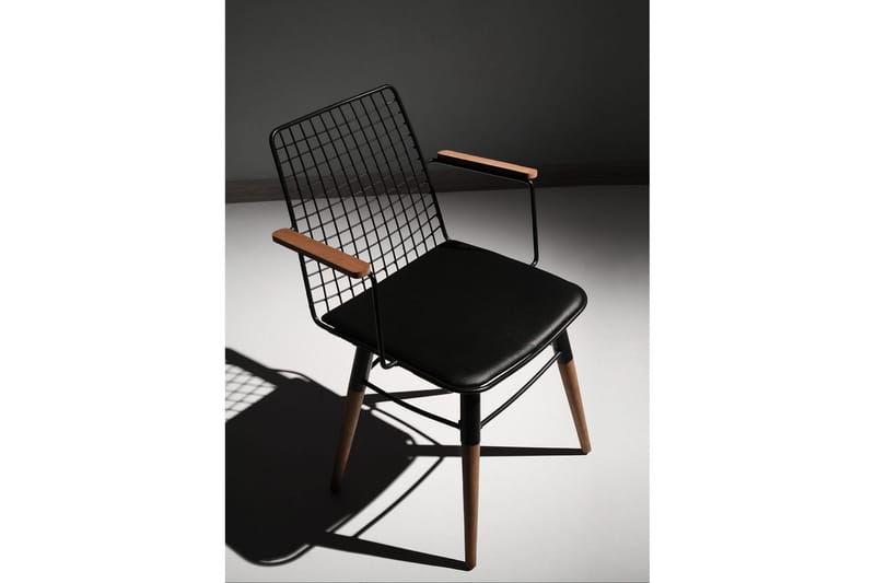 Amerbach Spisebordsstol - Sort/Valnød - Møbler - Stole & lænestole - Spisebordsstole & køkkenstole