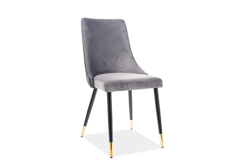 Apiano Spisebordsstol - Velour/Grå - Møbler - Stole & lænestole - Spisebordsstole & køkkenstole