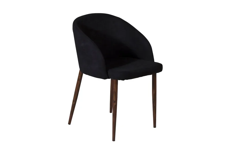 Arch Spisebordsstol i Stof med Metal, Brun|Sort
