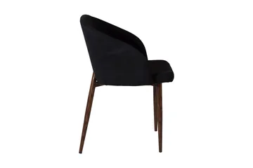 Arch Spisebordsstol i Stof med Metal - Brun|Sort - Møbler - Stole & lænestole - Spisebordsstole & køkkenstole