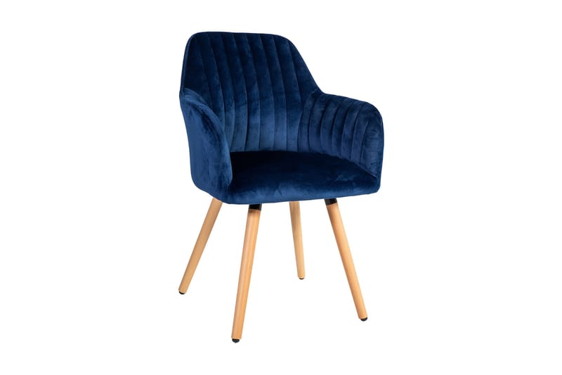 Ariel Stol - Blå / træ - Spisebordsstole & køkkenstole - Armstole