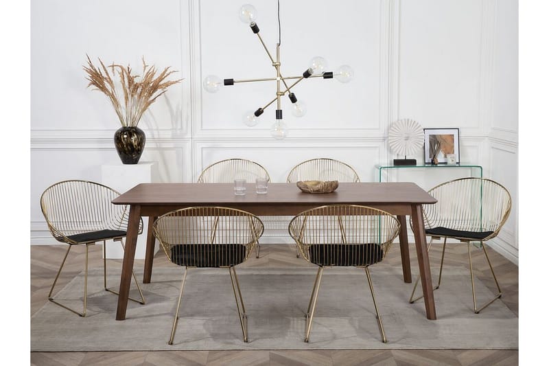 Aurora stolsæt til 2 stk - Guld - Møbler - Stole & lænestole - Spisebordsstole & køkkenstole