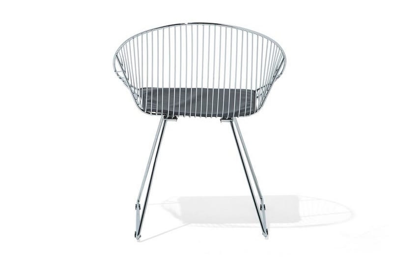 Aurora stolsæt til 2 stk - Sølv - Spisebordsstole & køkkenstole