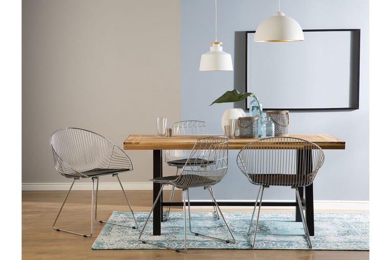 Aurora stolsæt til 2 stk - Sølv - Møbler - Stole & lænestole - Spisebordsstole & køkkenstole