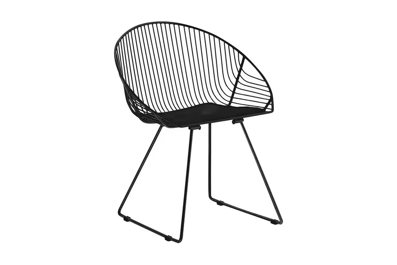 Aurora stolsæt til 2 stk, Sort