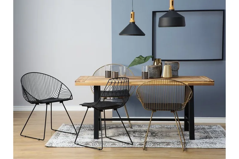 Aurora stolsæt til 2 stk - Sort - Møbler - Stole & lænestole - Spisebordsstole & køkkenstole