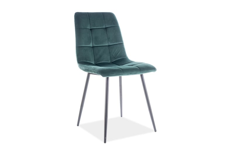 Axarnes Spisebordsstol 4 stk - Velour/Grøn - Spisebordsstole & køkkenstole