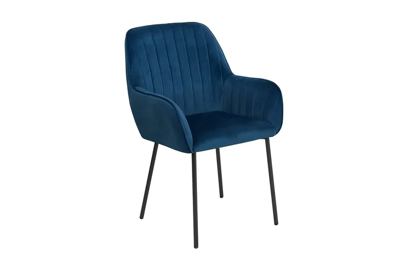 Axson stol 2-stk velour, Blå