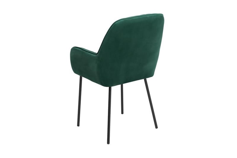 Axson stol 2-stk velour - Grøn - Spisebordsstole & køkkenstole - Armstole