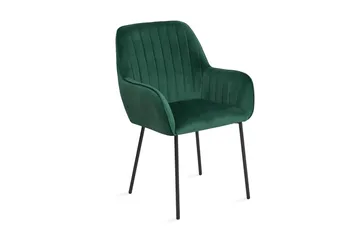 Axson stol 2-stk velour - Grøn - Møbler - Stole & lænestole - Spisebordsstole & køkkenstole