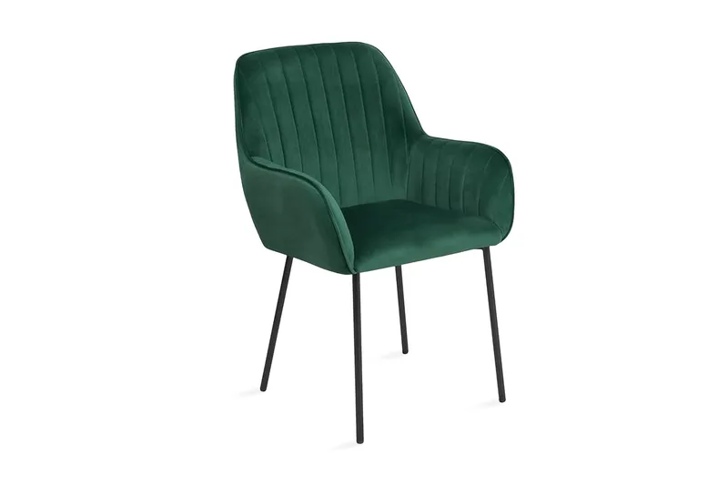 Axson stol 2-stk velour, Grøn