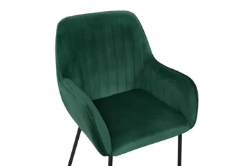 Axson stol 2-stk velour - Grøn - Møbler - Stole & lænestole - Spisebordsstole & køkkenstole
