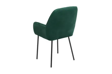 Axson stol 2-stk velour - Grøn - Møbler - Stole & lænestole - Spisebordsstole & køkkenstole