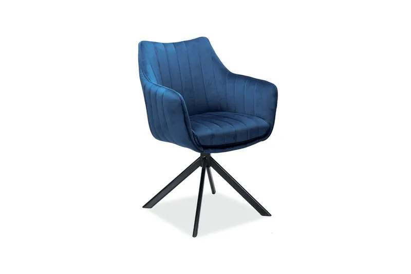 Azaila Armstol Drejebar, Velour/Marineblå/Sort