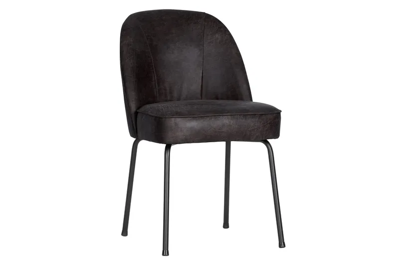 Bastien Spisebordsstol Læder, Sort