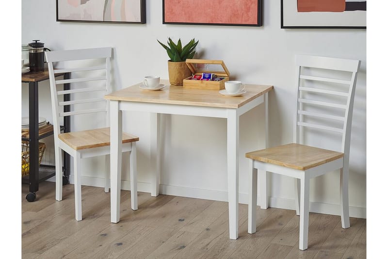 Battersby Spisebordsstol 2stk - Hvid/Lyst Træ - Møbler - Stole & lænestole - Spisebordsstole & køkkenstole