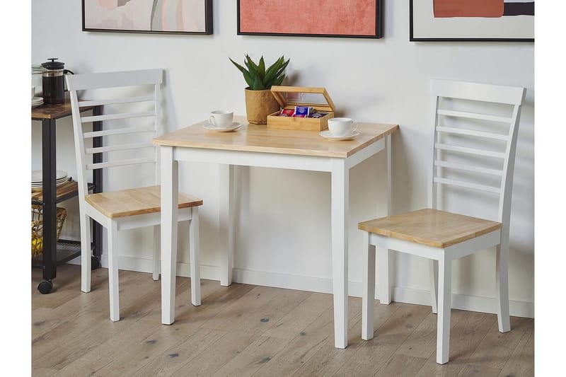 Battersby Spisebordsstol 2stk - Hvid/Lyst Træ - Møbler - Stole & lænestole - Spisebordsstole & køkkenstole