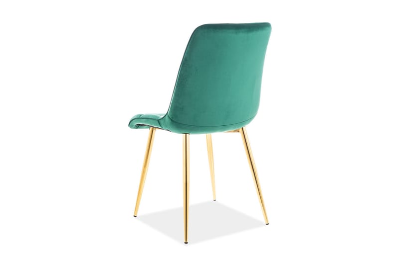 Begin Spisebordsstol - Velour/Grøn - Spisebordsstole & køkkenstole