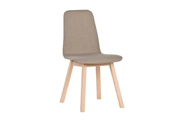 Bent Spisebordsstol i Stof med Træben - Beige - Møbler - Stole & lænestole - Spisebordsstole & køkkenstole